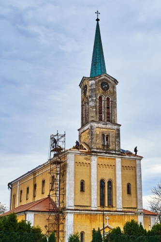 kostel Hudlice oprava strechy 2017 foto vikr DSCF0429