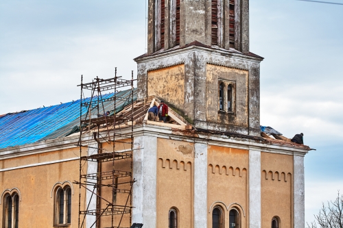 kostel Hudlice oprava strechy 2017 foto vikr IMG 6991